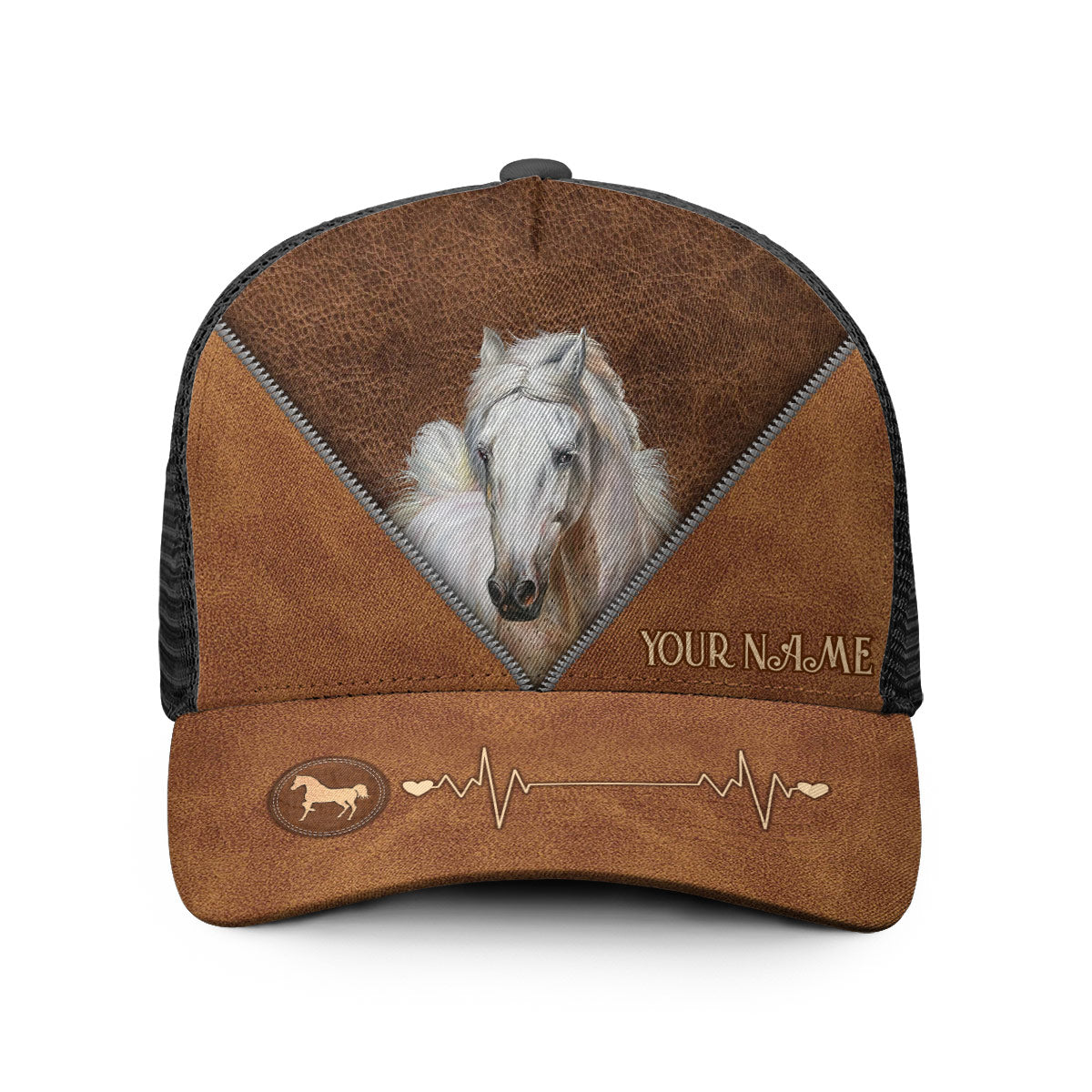 Heart Beat Horse - Personalized Horse Trucker Hat
