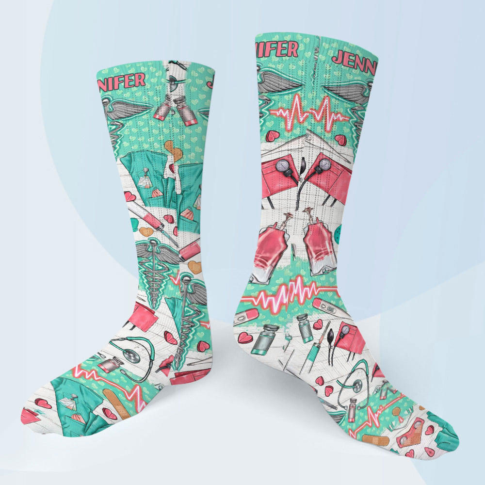 Nurse Life - Personalized Nurse Socks
