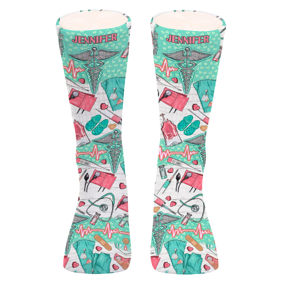 Nurse Life - Personalized Nurse Socks
