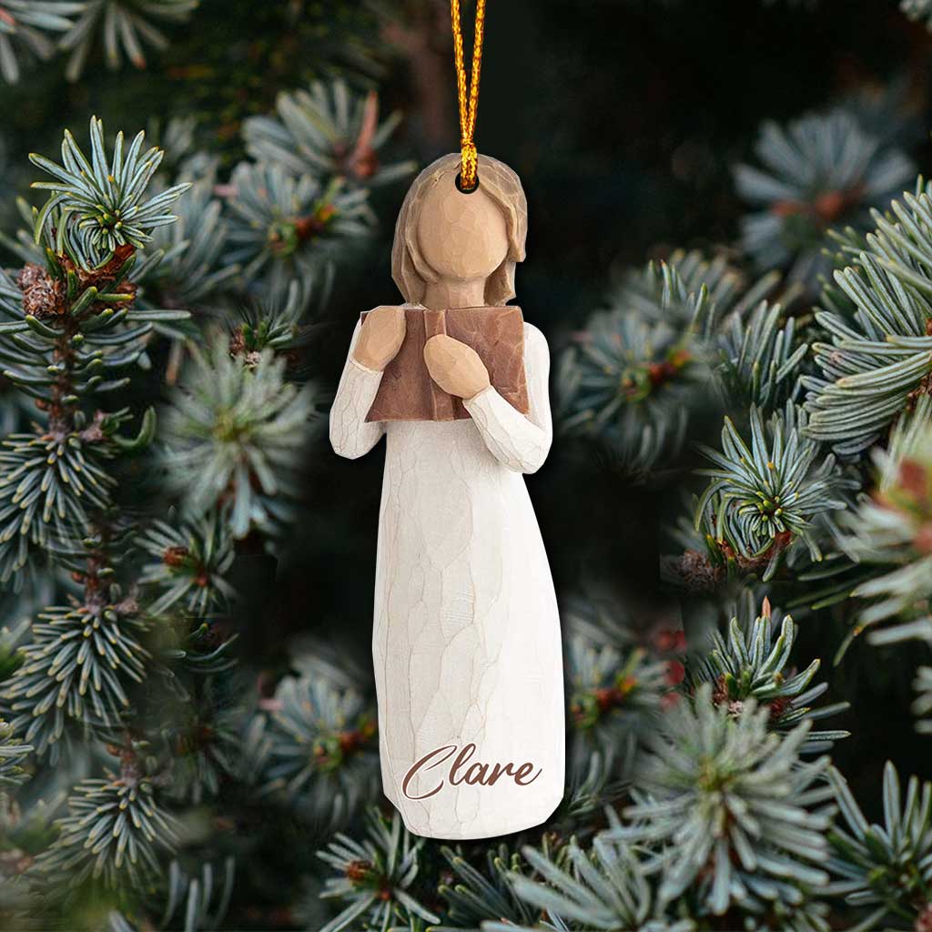 Love Of Learning - Personalized Christmas Book Ornament With 3D Pattern Print (Printed On Both Sides)