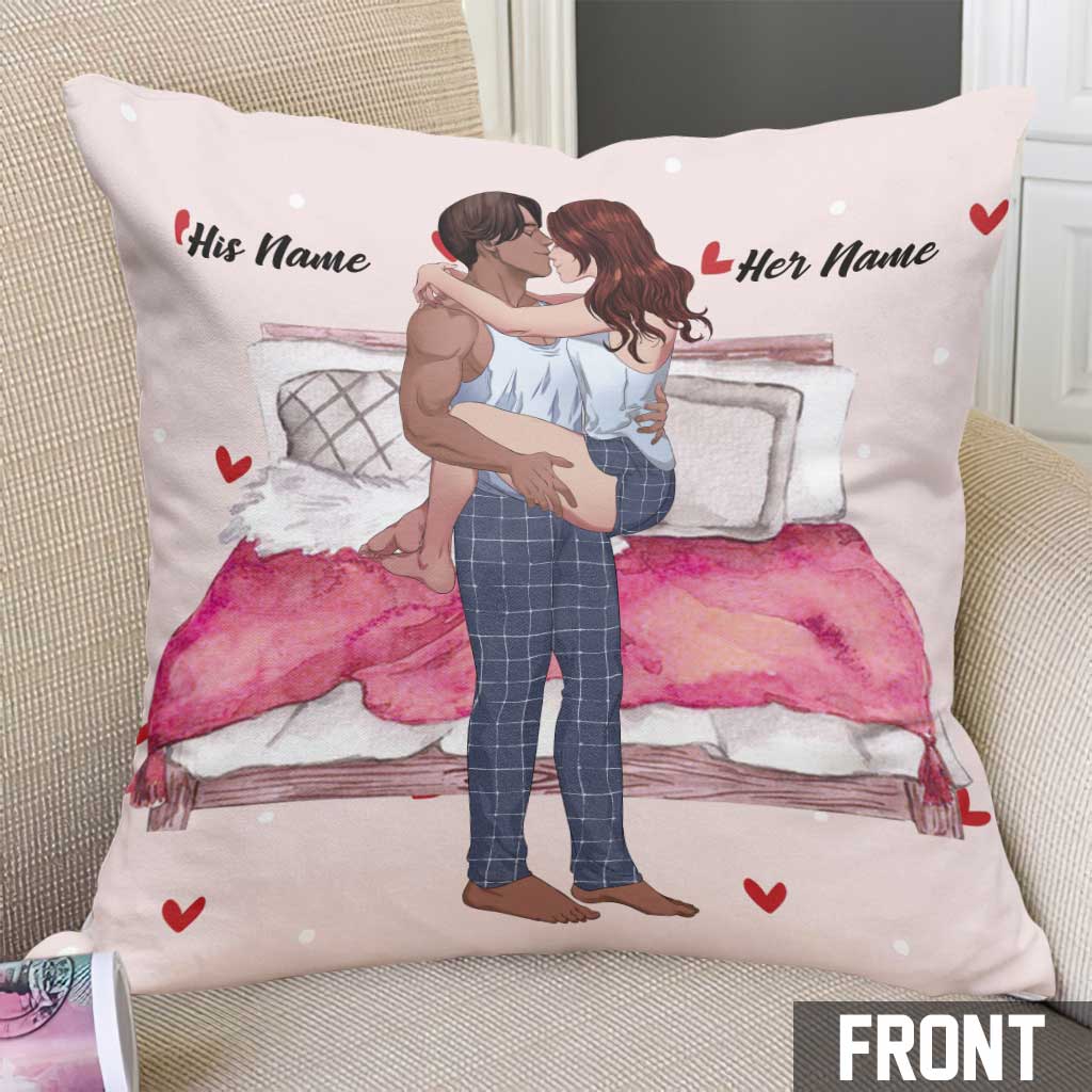 I'm Putting You On My - Personalized Couple Throw Pillow