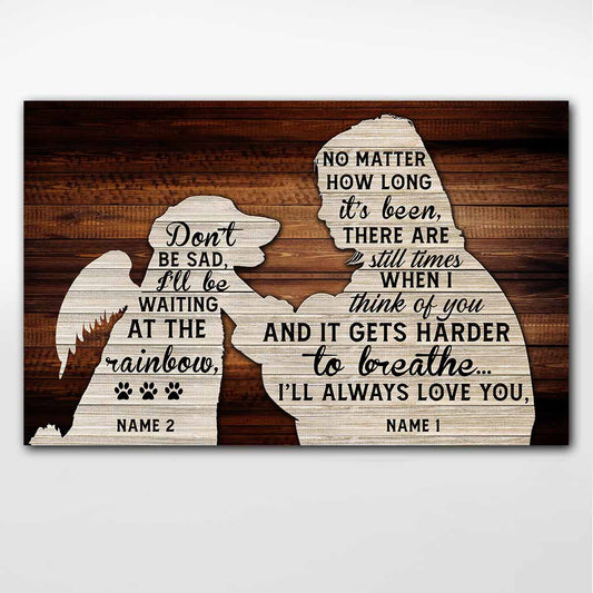 I Miss You - Personalized Dog Poster