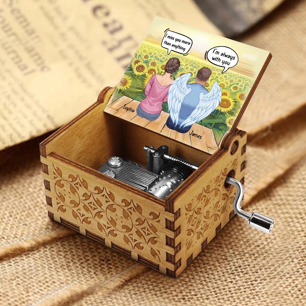 I Miss You - Personalized Mother's Day Mother Hand Crank Music Box