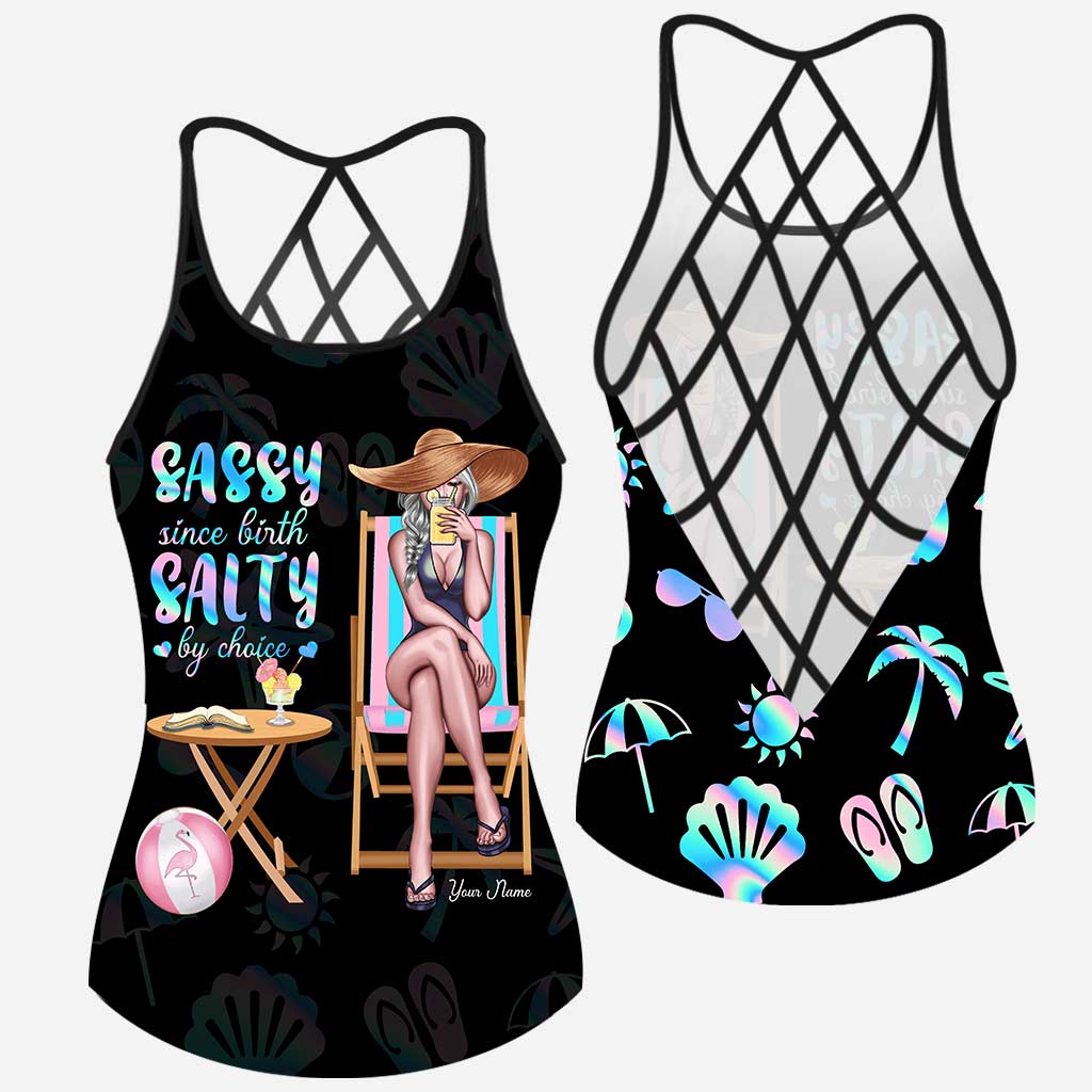 Débardeur personnalisé « Amoureuse de la mer » pour fille de plage