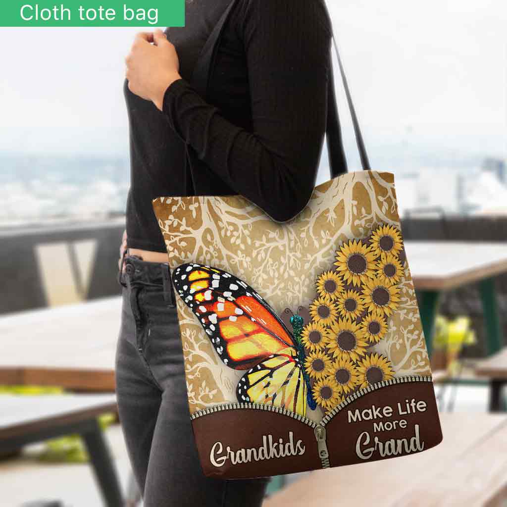 Grandkids Make Life More Grand - Personalized Grandma Tote Bag