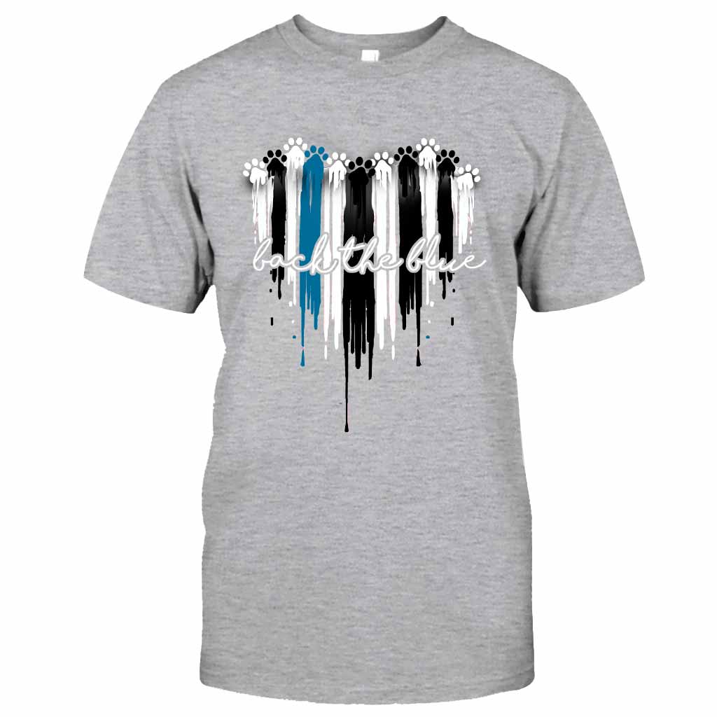 Blue Heart - Police Officer T-shirt And Hoodie 062021