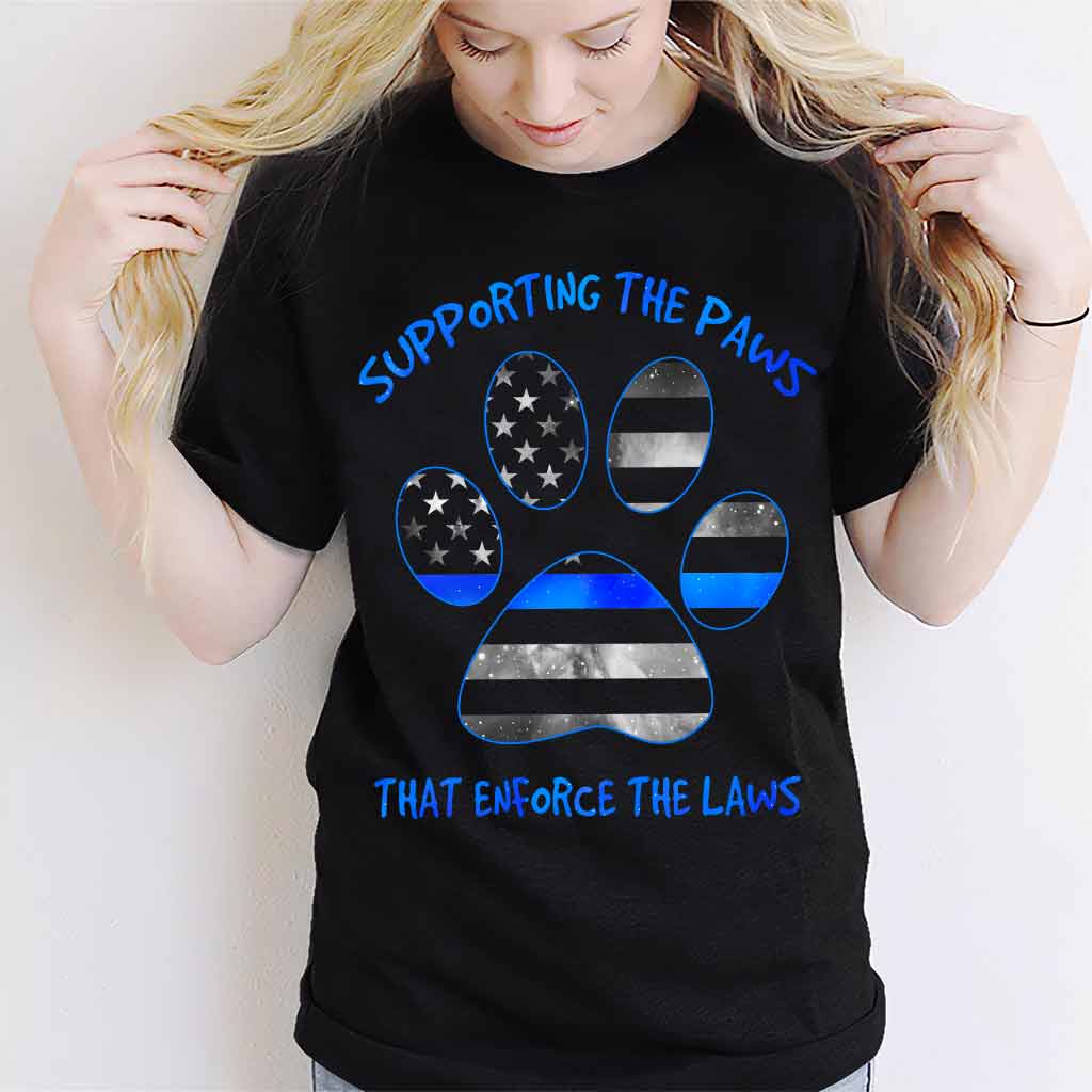 Supporting The Paws - Police Officer T-shirt And Hoodie 062021