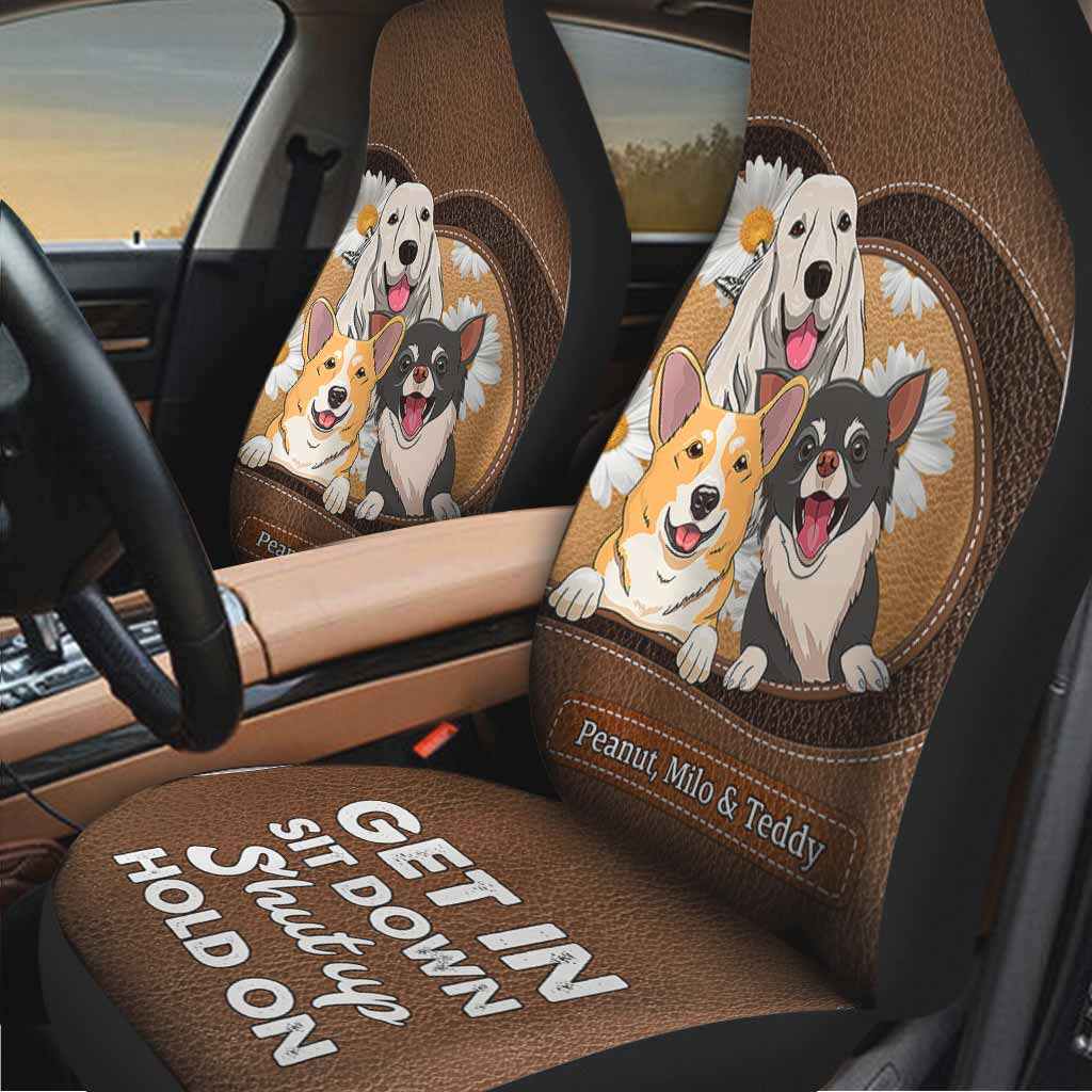 Get In Sit Down - Personalized Dog Seat Covers