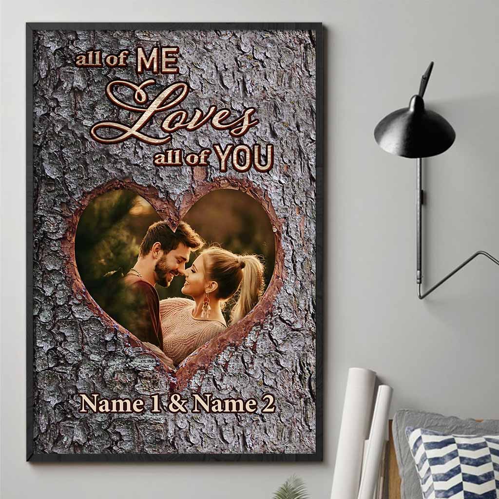 All Of Me Loves All Of You - Personalized Couple Poster