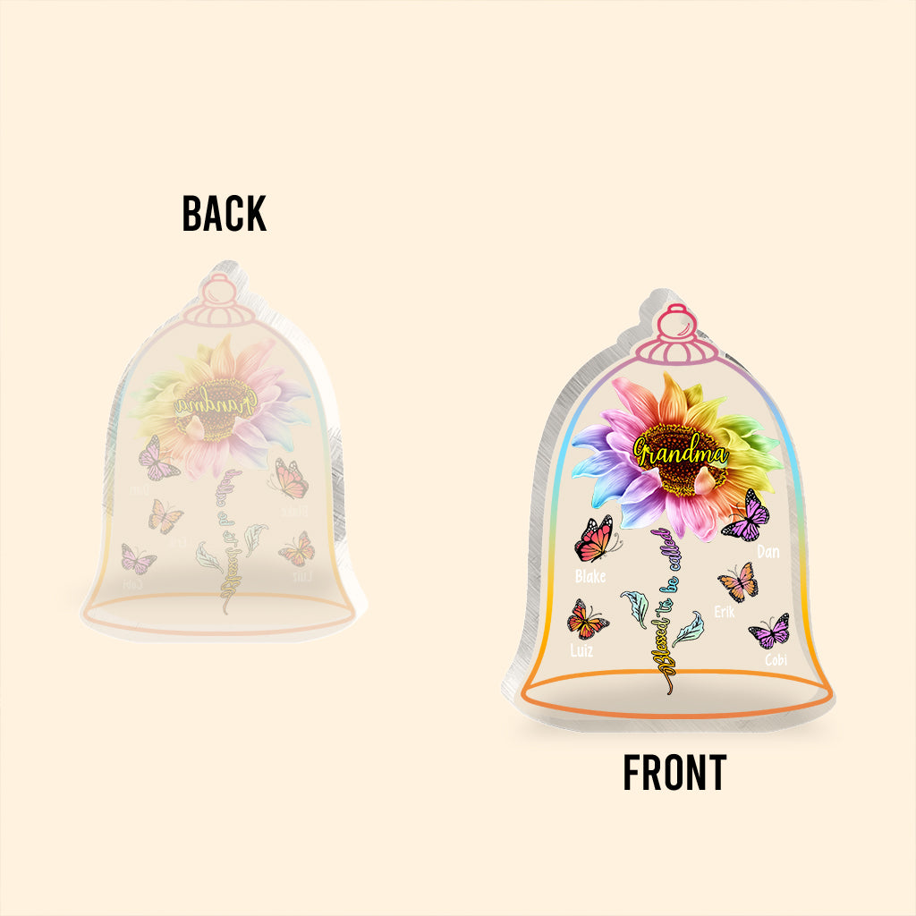 Blessed To Be Called Grandma - Personalized Mother's Day Grandma Custom Shaped Acrylic Plaque