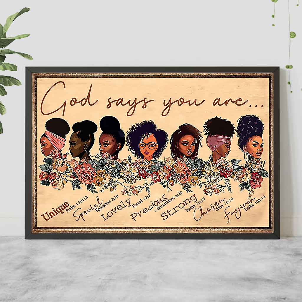 Gott sagt, du bist es – Poster für Afroamerikaner 062021