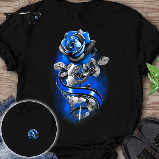 Blue Rose - Police Officer T-shirt And Hoodie 062021