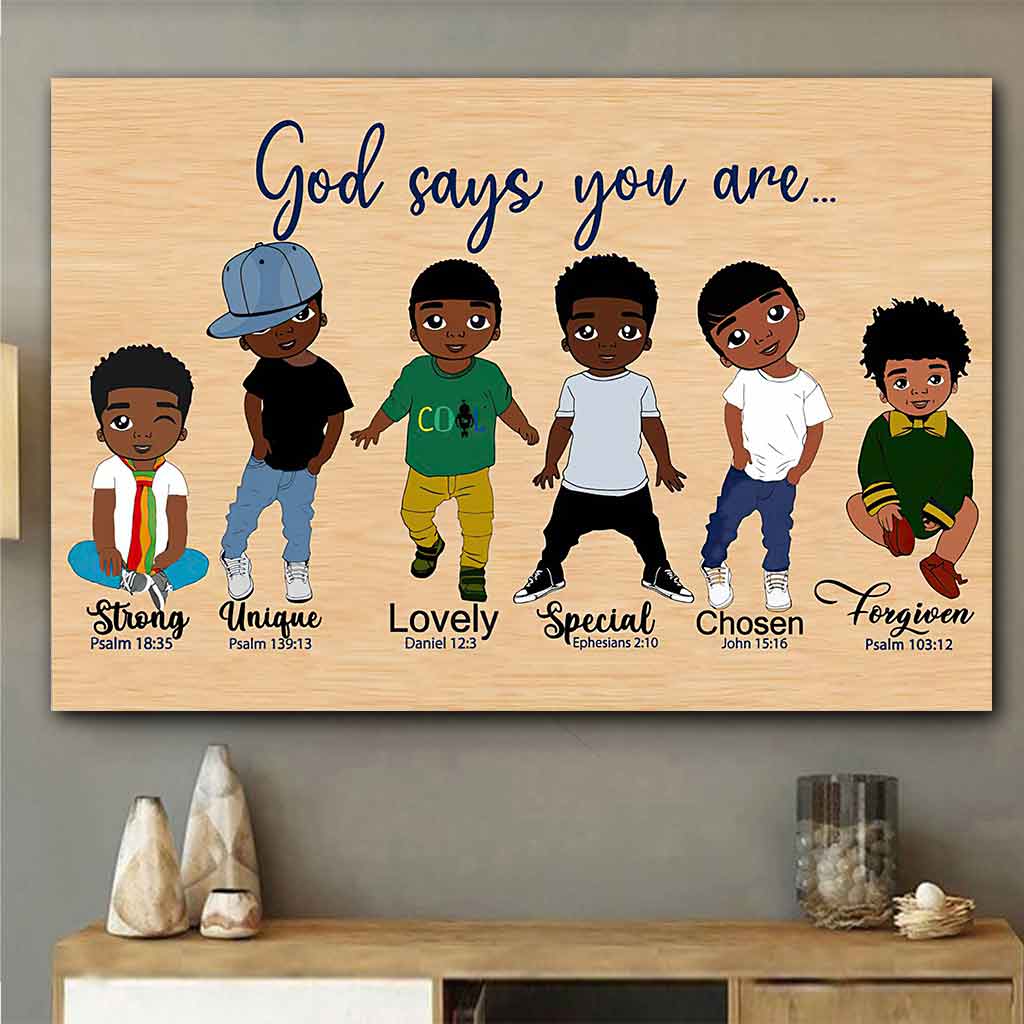 God Says You Are  - African American Poster 062021