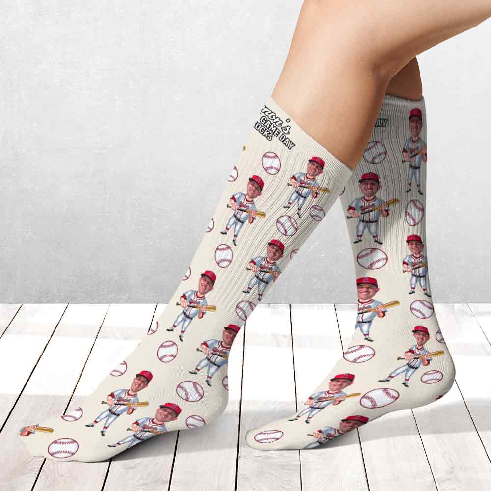 Lucky Game Day Socks - Personalized Baseball Socks