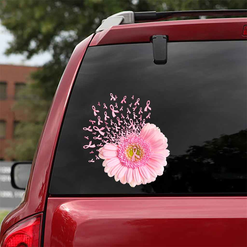 Pink Daisy  - Breast Cancer Awareness Decal Full 072021