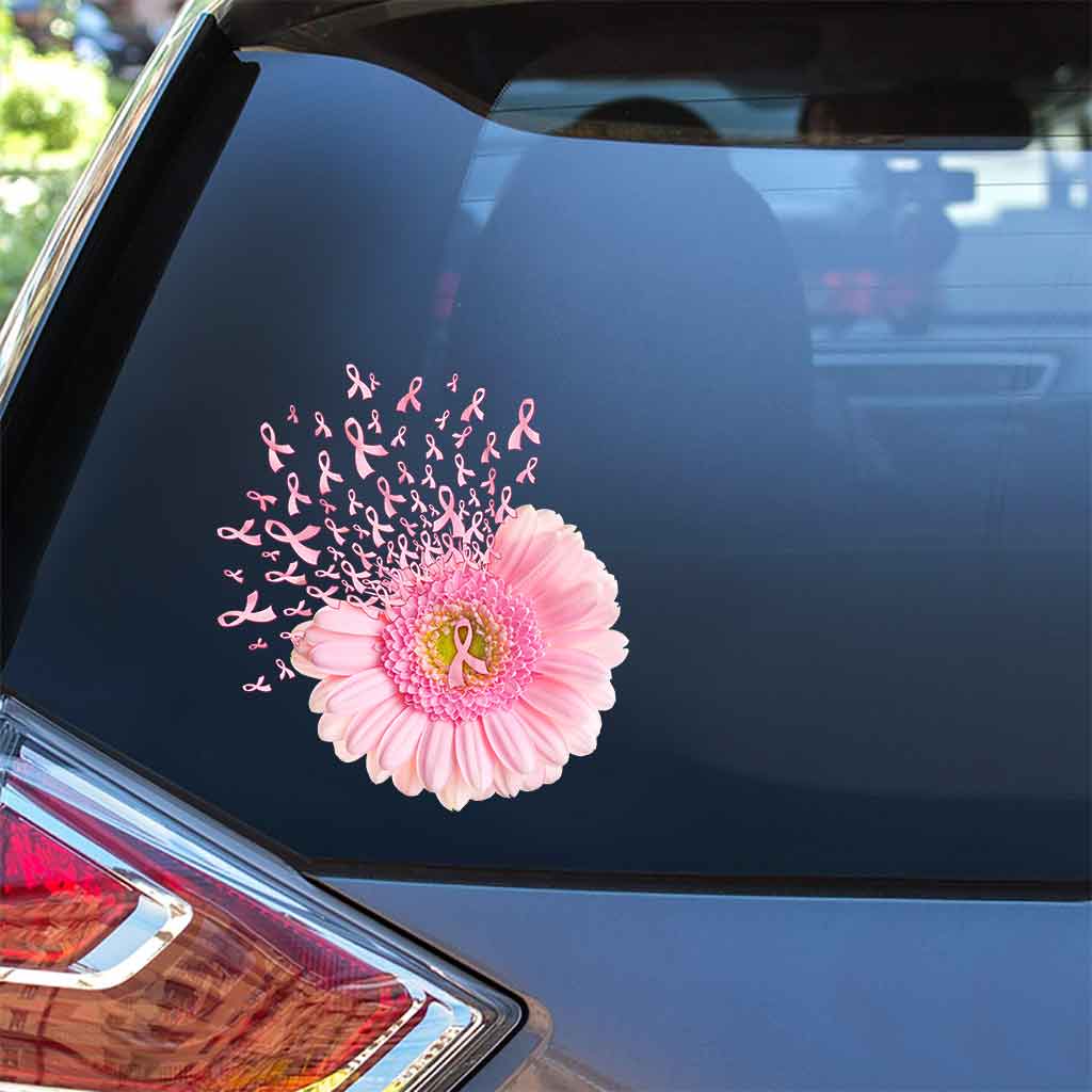 Pink Daisy  - Breast Cancer Awareness Decal Full 072021
