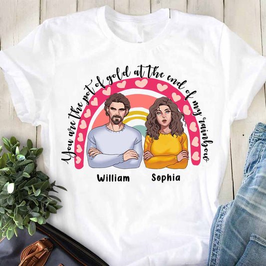 You Are The Pot Of Gold - Personalized Couple T-shirt and Hoodie