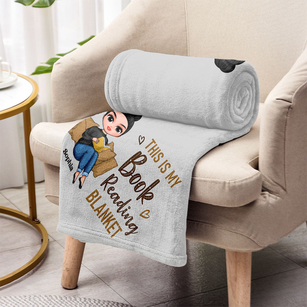 Just A Girl Who Loves Books - Personalized Book Blanket