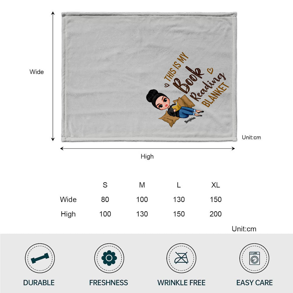 Just A Girl Who Loves Books - Personalized Book Blanket
