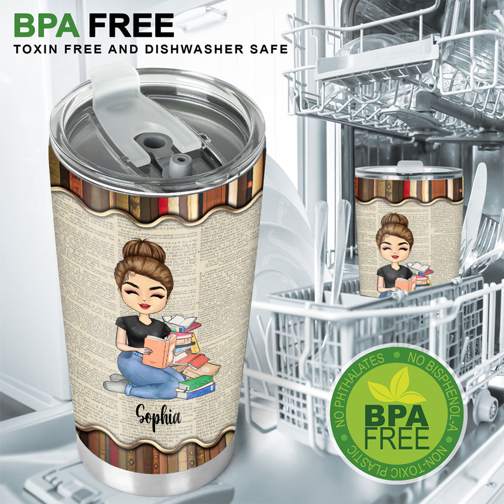 Just A Girl Who Loves Books - Personalized Book Tumbler