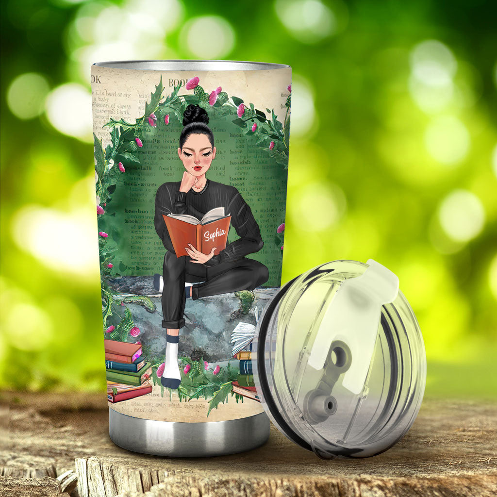 Just A Girl Who Loves Books - Personalized Book Tumbler