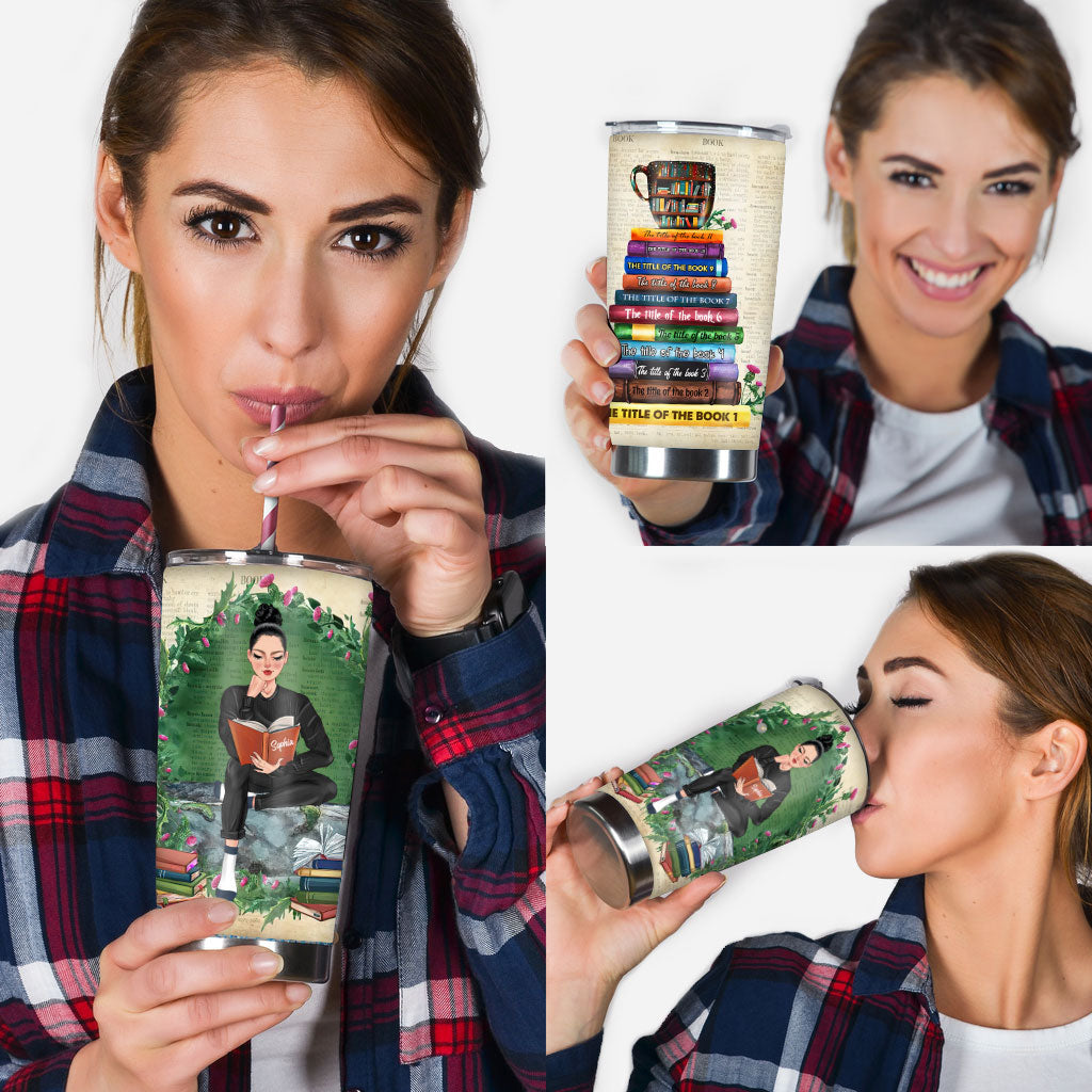 Just A Girl Who Loves Books - Personalized Book Tumbler