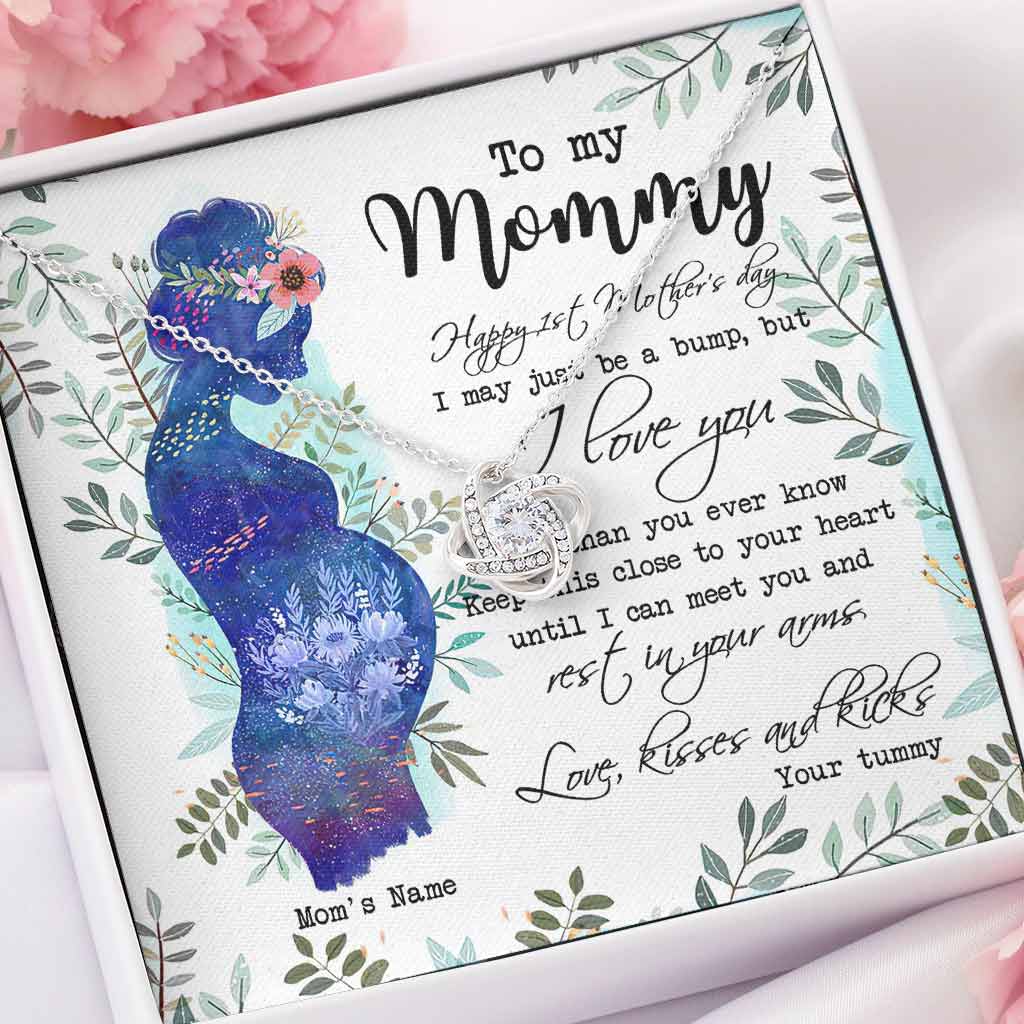 Meaningful 1st Mother's Day Love Knot - Personalized Mother Love Knot Necklace