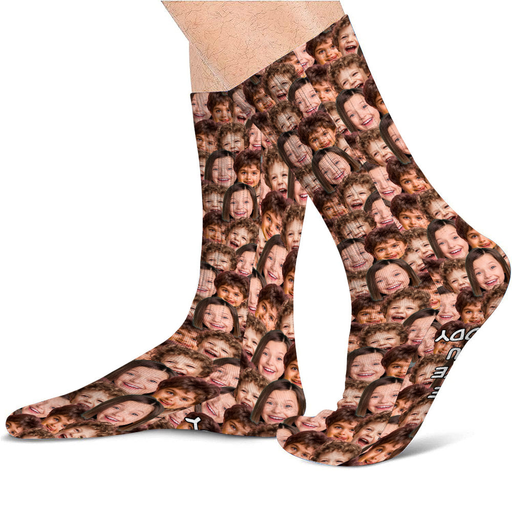 Love You Dad - Gift for dad, grandma, grandpa, mom, uncle, aunt, brother, sister, son, daughter, granddaughter, grandson, husband, wife, boyfriend, girlfriend - Personalized Socks