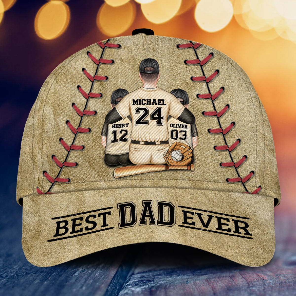 Best Dad Ever - Personalized Baseball Classic Cap