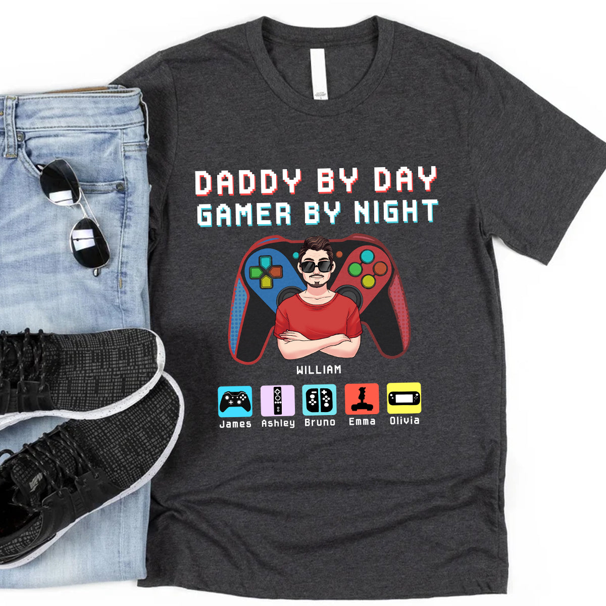 Dad’s Spot Don’t Get Too Comfortable For Gamer Dad - Personalized Video Game T-shirt and Hoodie