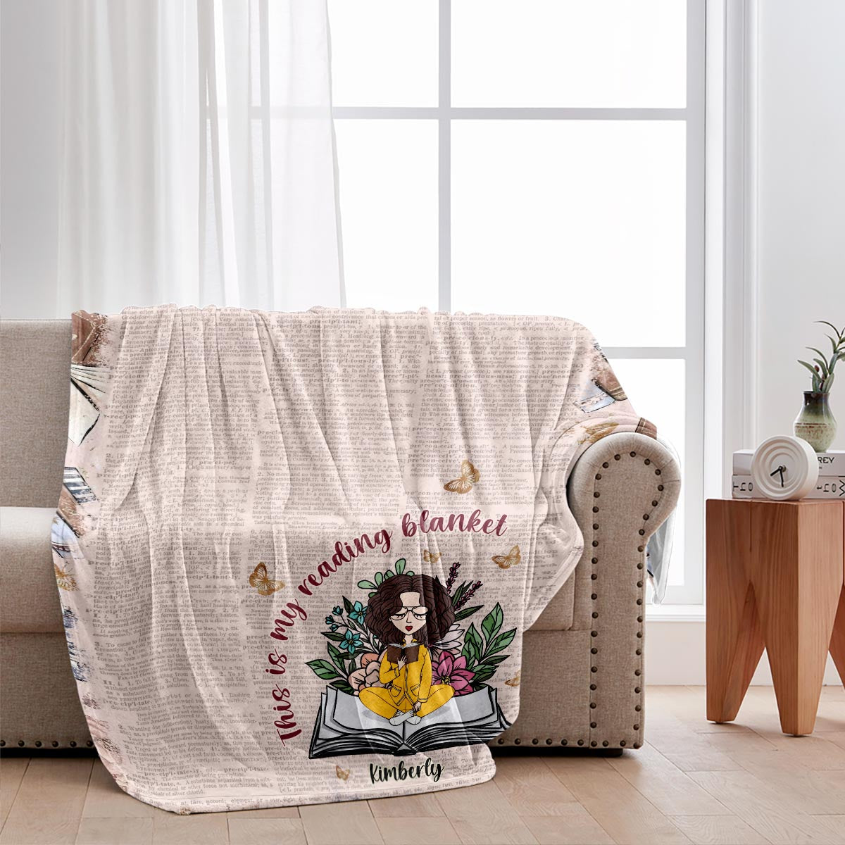 This Is My Reading Blanket - Personalized Book Blanket