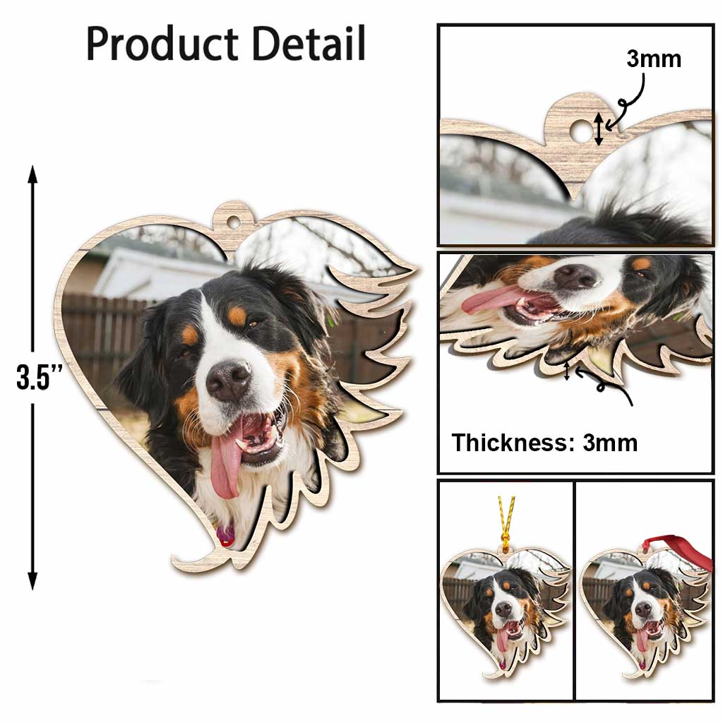 Vos pattes étaient prêtes, mais nos cœurs ne l'étaient pas - Ornement de Noël personnalisé pour chien (Imprimé des deux côtés)