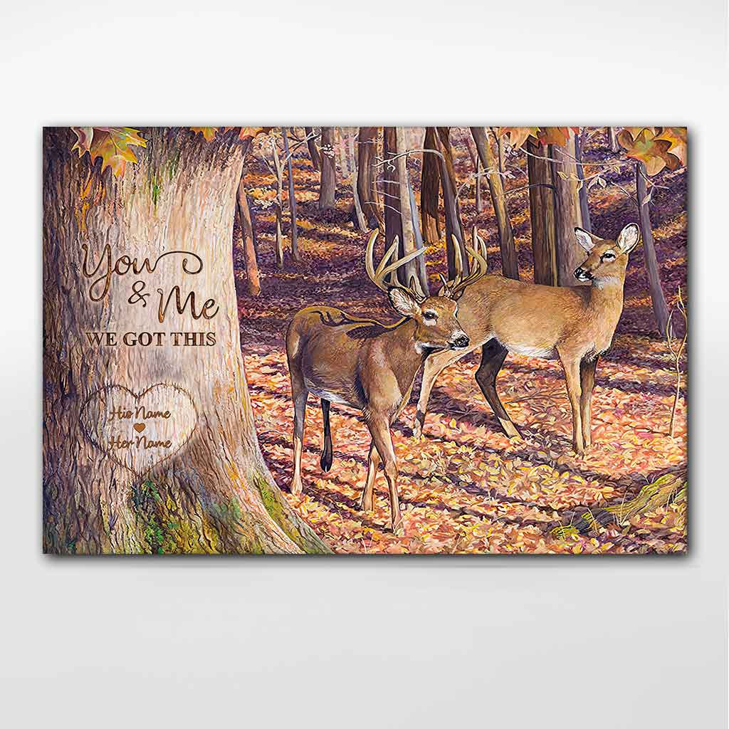 Du und ich, wir schaffen das – Personalisiertes Jagdposter für Paare