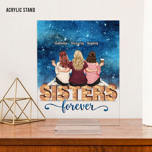 Bestie Forever - Personalized Bestie Transparent Acrylic Plaque
