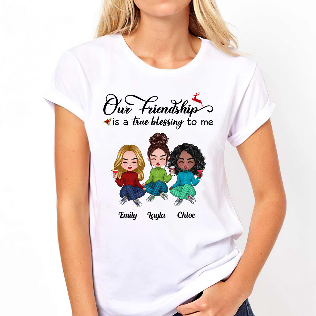 Our Friendship - Personalized Bestie T-shirt and Hoodie