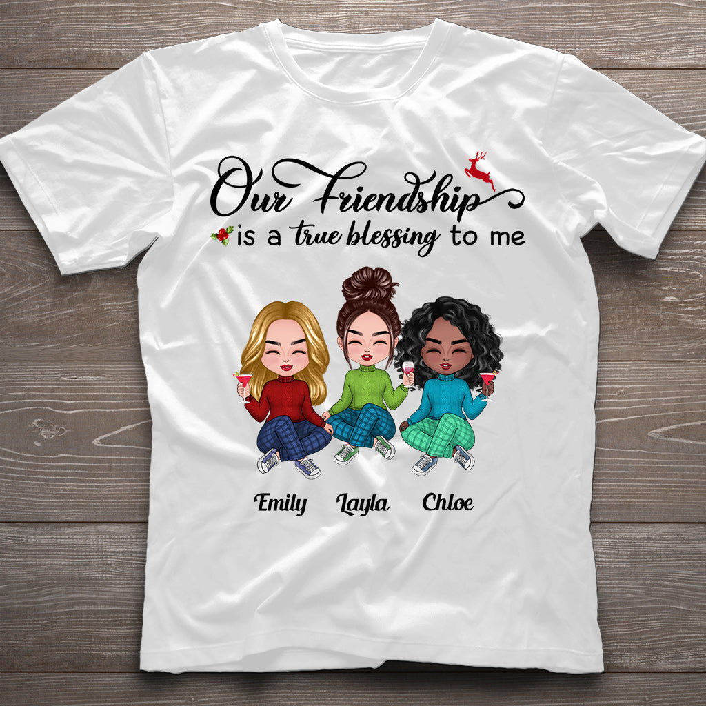Our Friendship - Personalized Bestie T-shirt and Hoodie