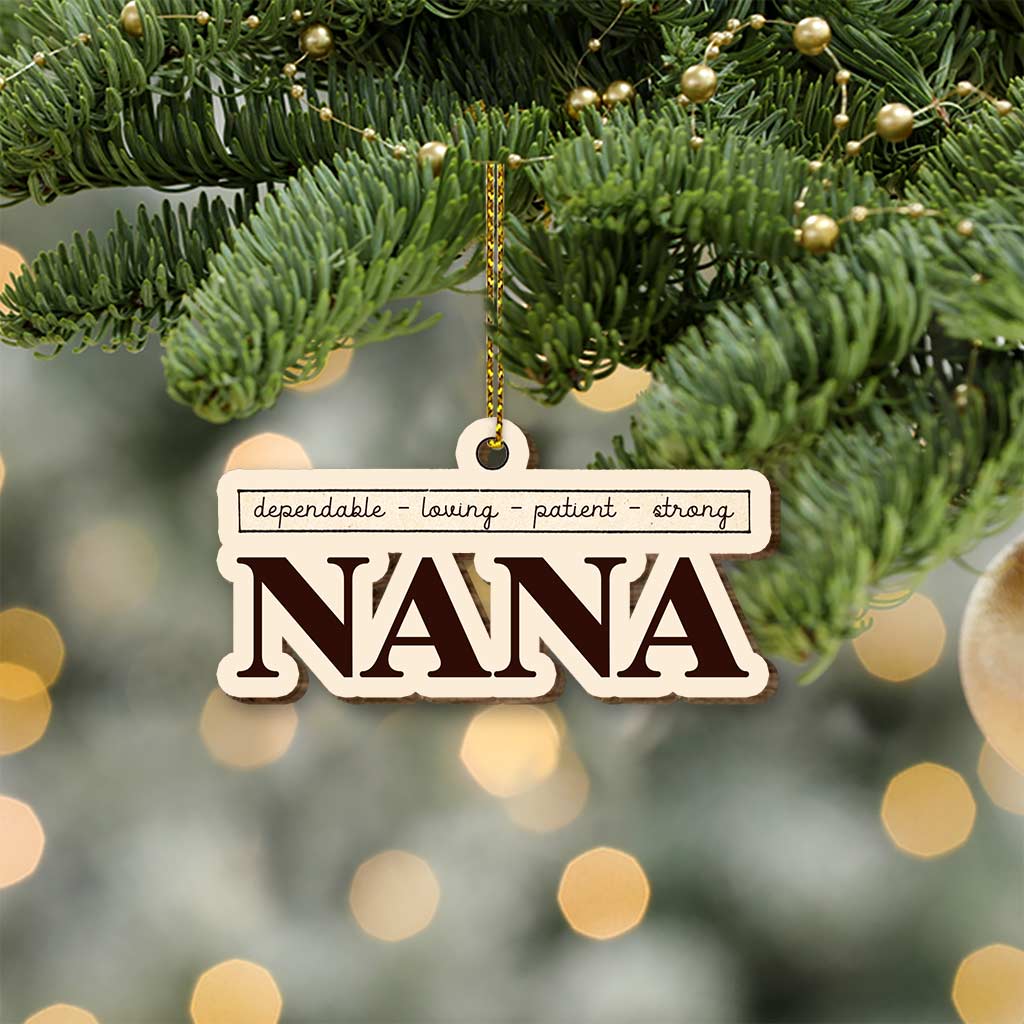 To Our Grandma - Personalized Christmas Grandma Wooden Card Pop Out Ornament