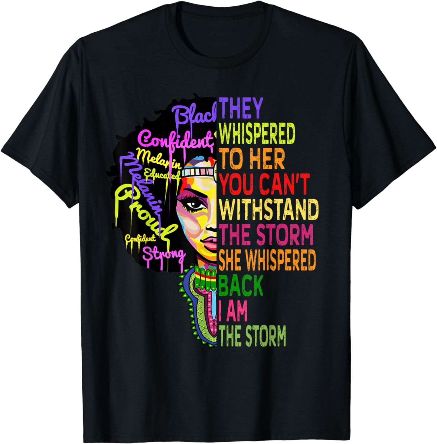 T-shirt et sweat à capuche « She Is The Storm » pour Afro-Américains 0224