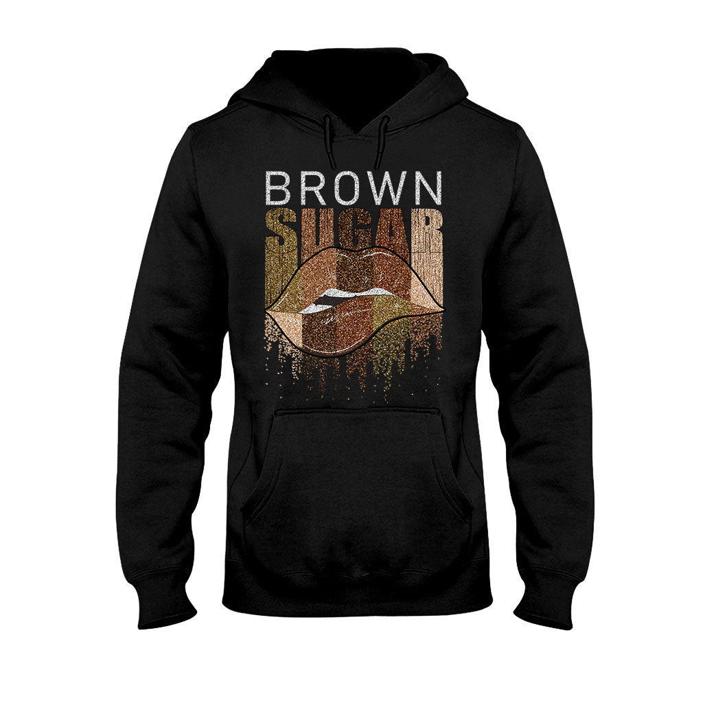 Brown Sugar – T-Shirt und Hoodie für Afroamerikaner mit Glitzer-Imitat 1121