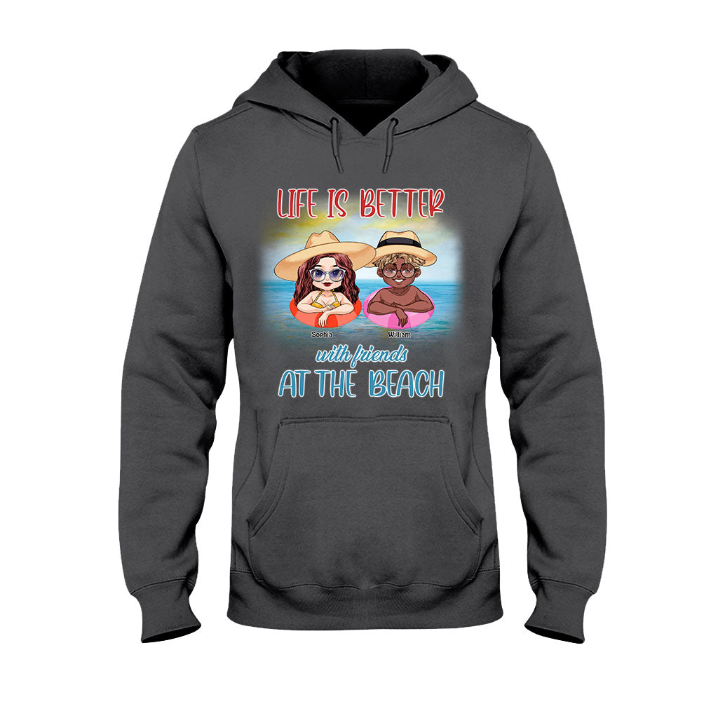 Boozing With My Beaches - Personalized Sea Lover T-shirt and Hoodie