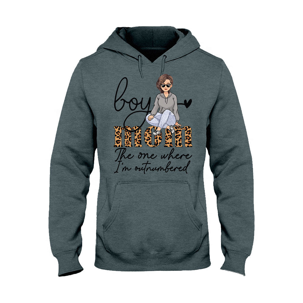 The One Where I'm Outnumbered - Personalized Mother's Day Mother T-shirt and Hoodie