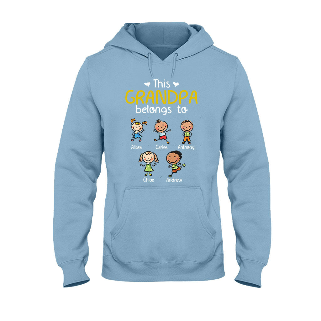 This Grandpa Grandma Belongs to - Personalized Father T-shirt and Hoodie