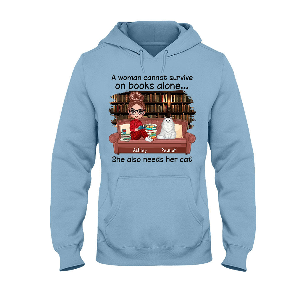 Books And Cats - Personalized Book T-shirt and Hoodie