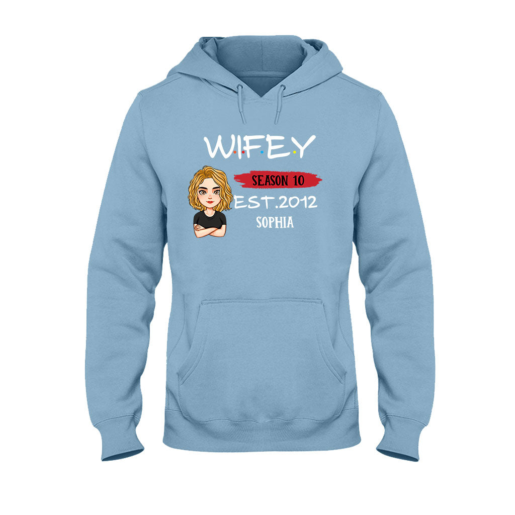 Hubby Wifey - Personalized Couple T-shirt and Hoodie