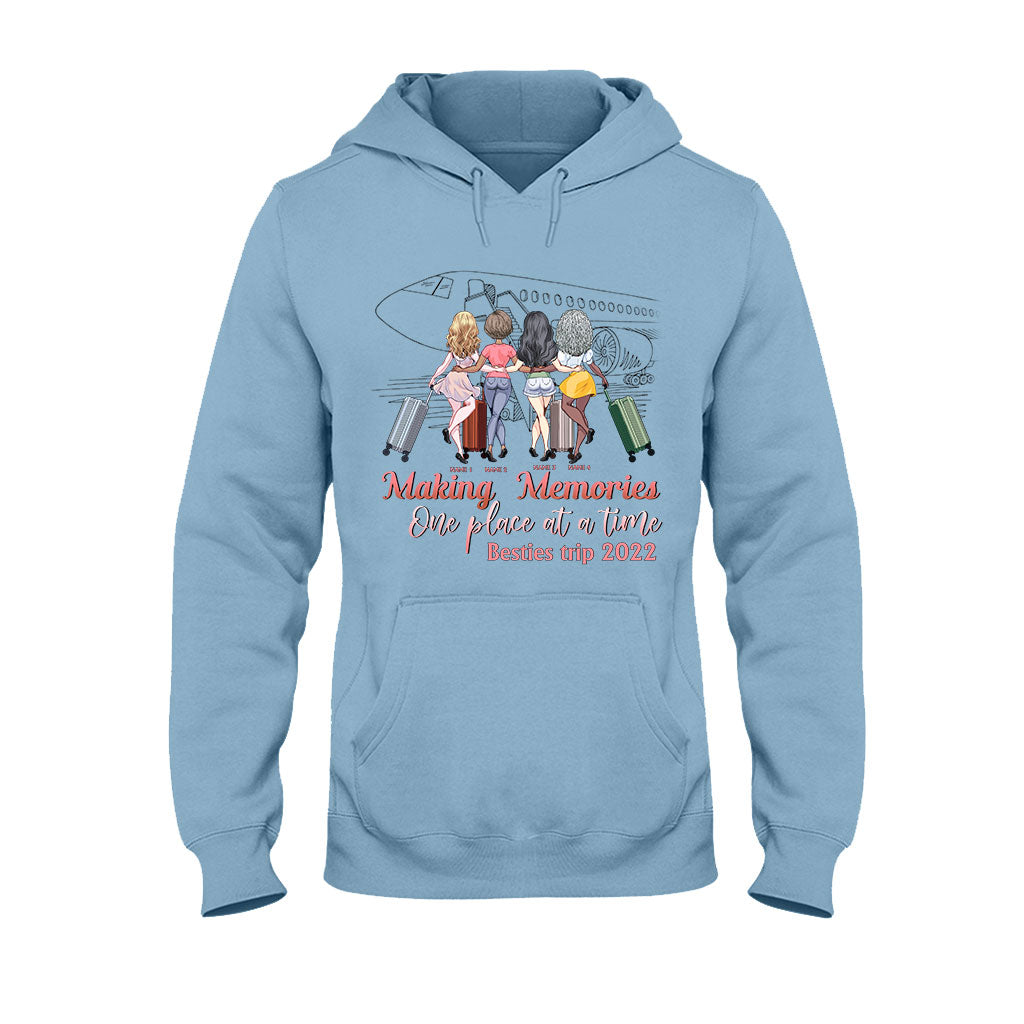 Besties Trip Apparently We're Trouble When We're Together - Personalized Travelling T-shirt and Hoodie