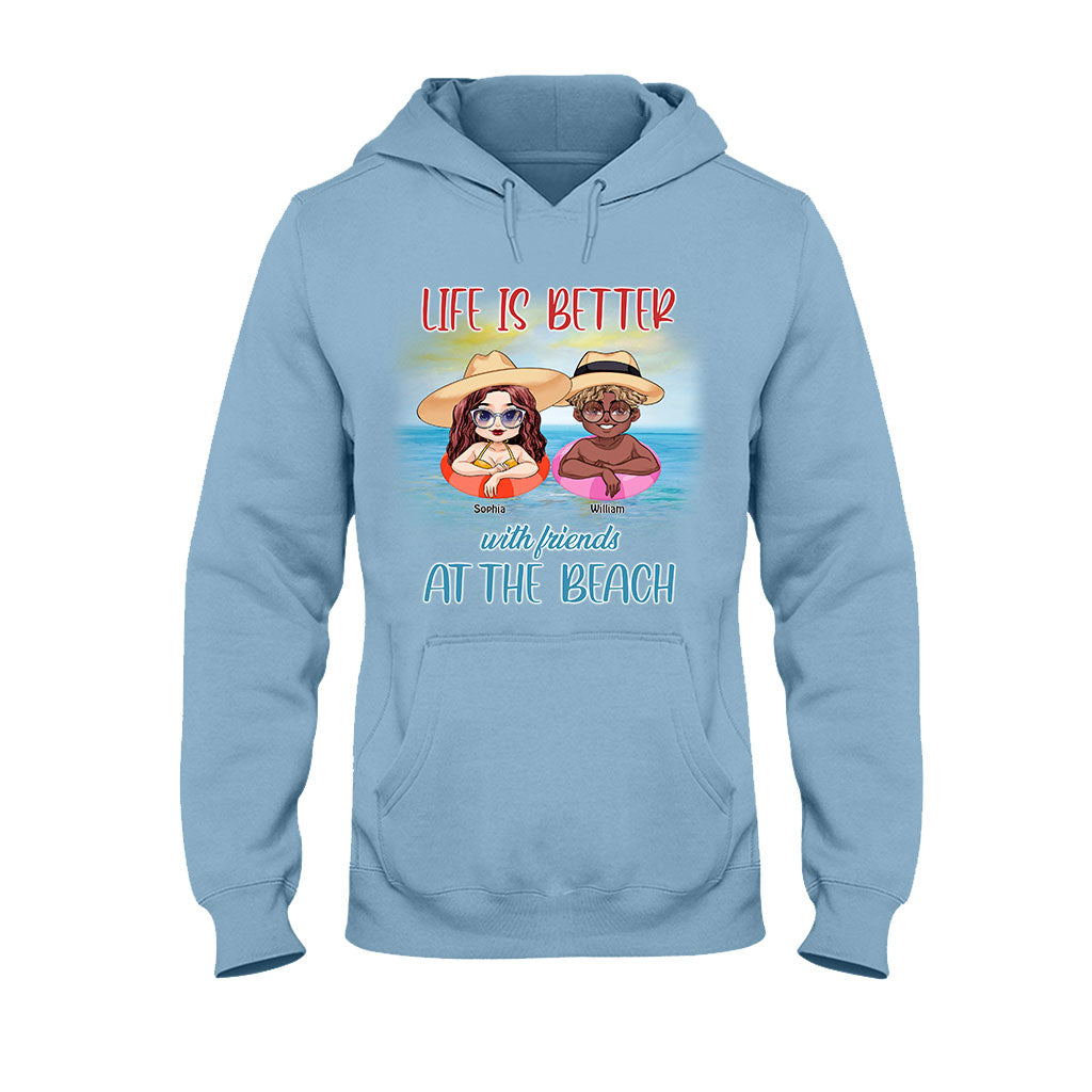 Boozing With My Beaches - Personalized Sea Lover T-shirt and Hoodie