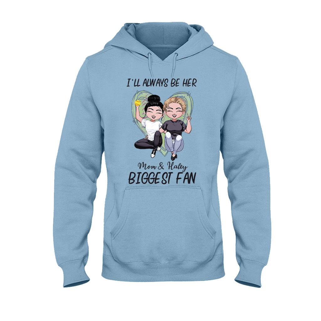 Always Be The Biggest Fan - Personalized Mother's Day Softball T-shirt and Hoodie