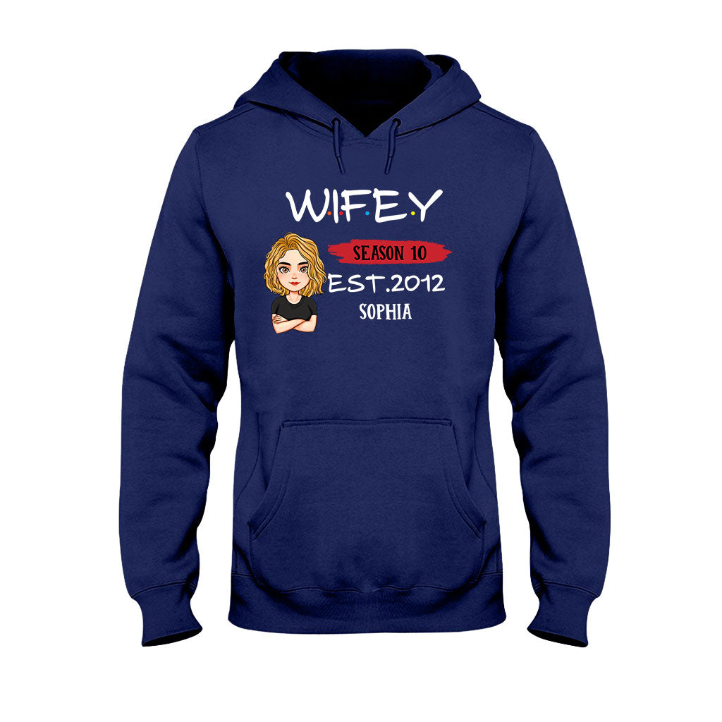 Hubby Wifey - Personalized Couple T-shirt and Hoodie