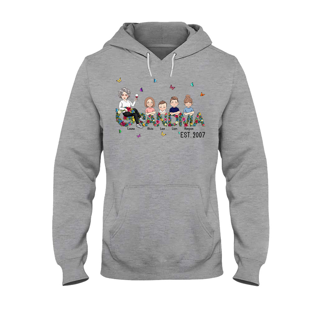 Grandma Since - Personalized Mother's Day Grandma T-shirt and Hoodie