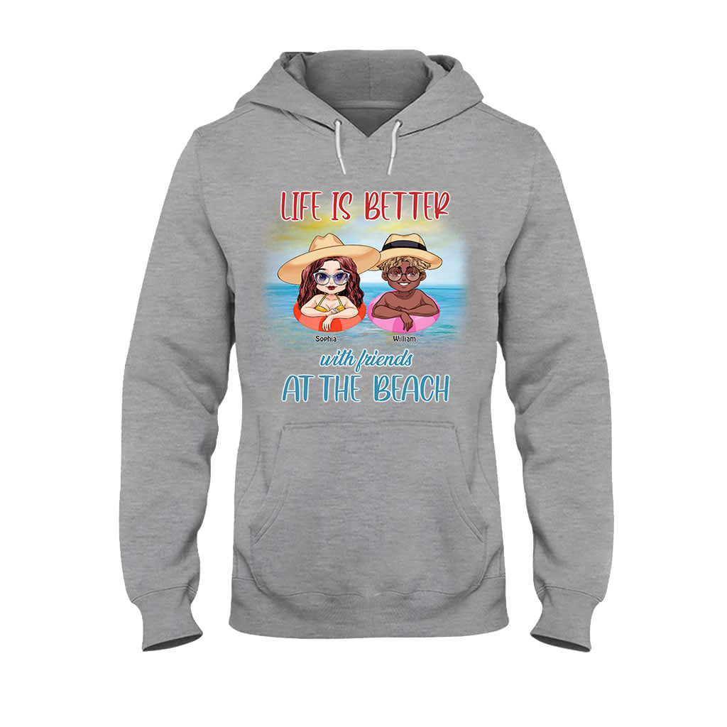 Boozing With My Beaches - Personalized Sea Lover T-shirt and Hoodie